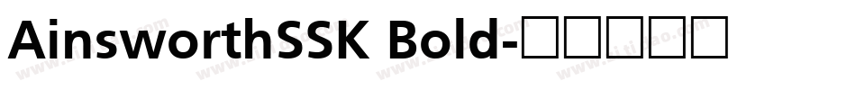 AinsworthSSK Bold字体转换